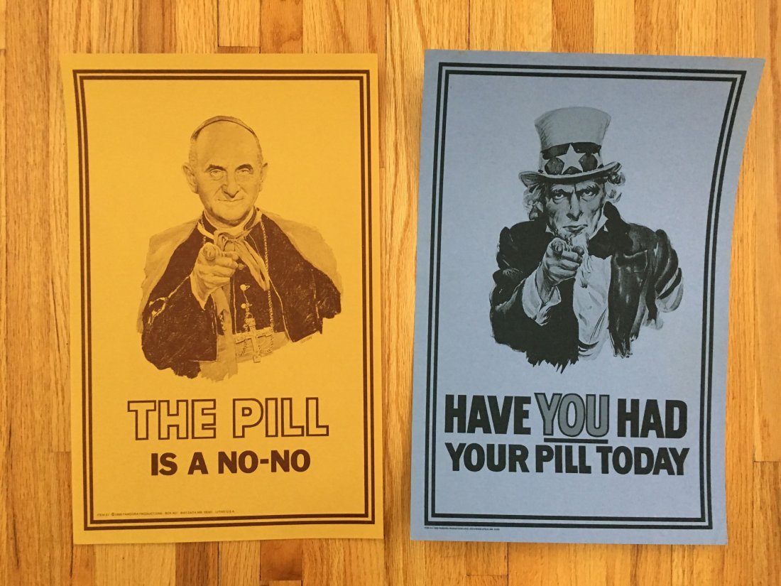 VINTAGE 70's SEX POSTERS: From Pandora Productions. About 17 tall. Mint. Original.