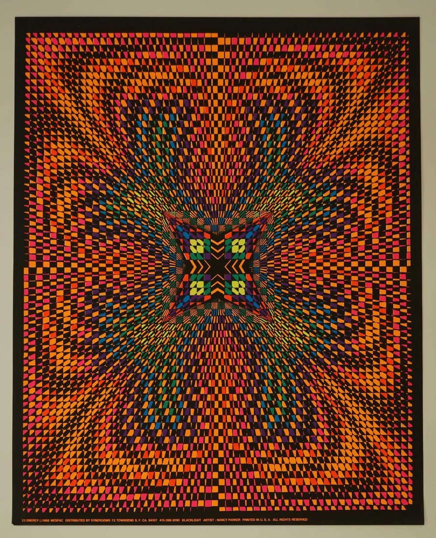 1968 WESPAC BLACKLIGHT - ART BY NANCY PARKER (1 of 1)