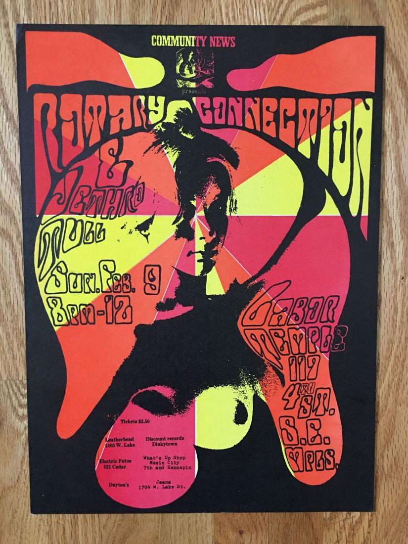 RARE - ROTARY CONNECTION AND JETHRO TULL - LABOR TEMPLE (1 of 3)