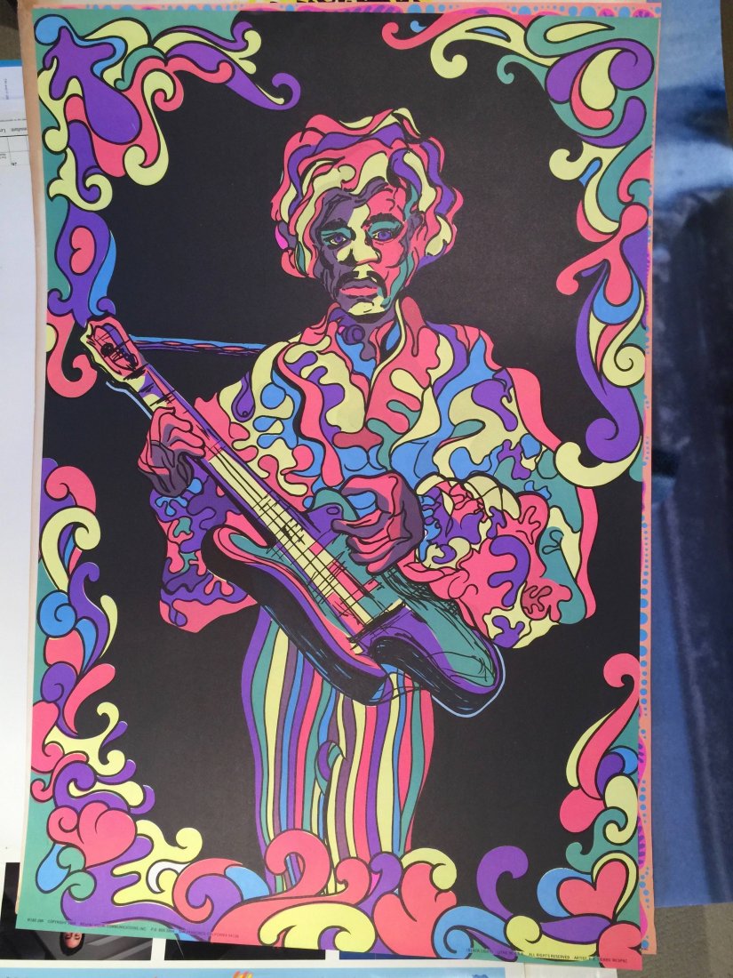 JIMI HENDRIX BLACKLIGHT (1 of 1)