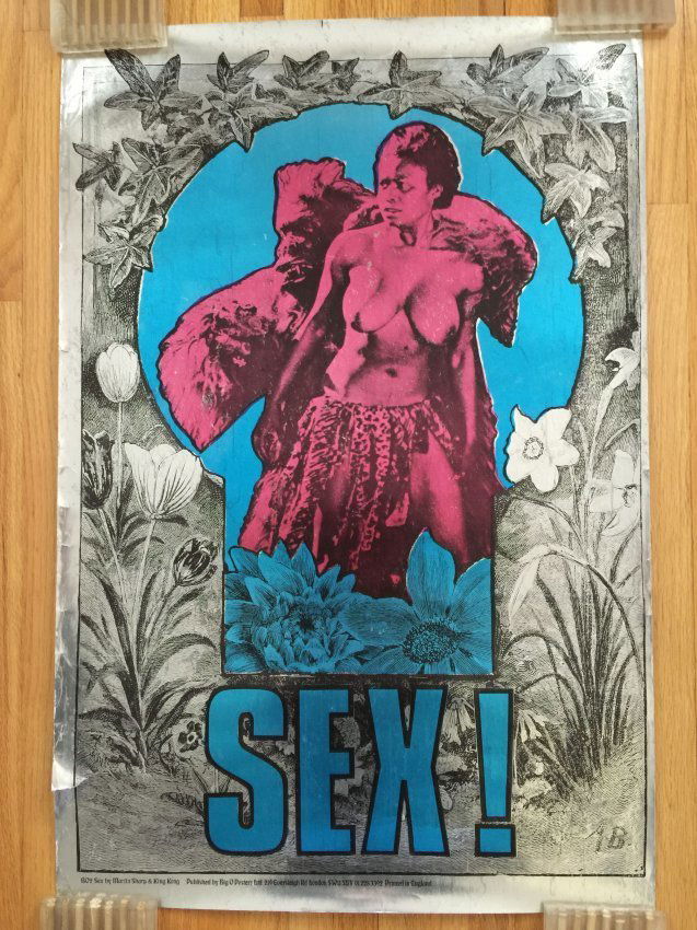 SEX!  FOIL POSTER By Martin Sharp - Big O Posters (1 of 1)