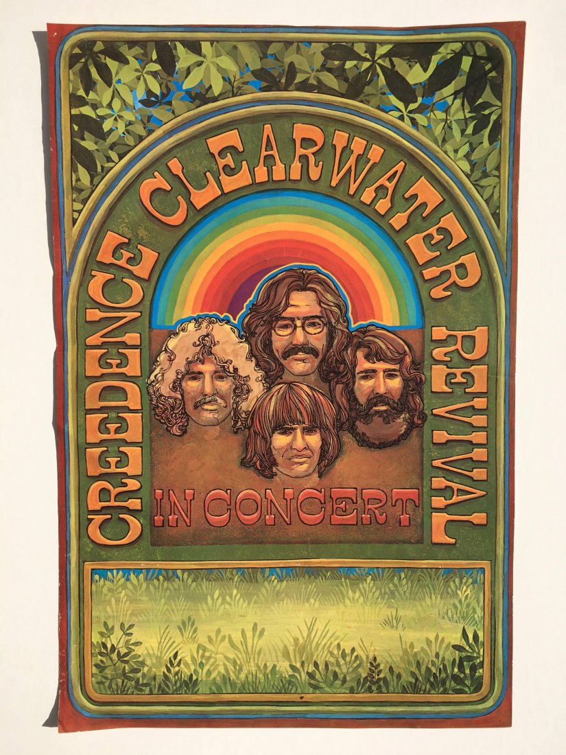 CREDENCE CLEARWATER REVIVAL TOUR BLANK POSTER (1 of 1)