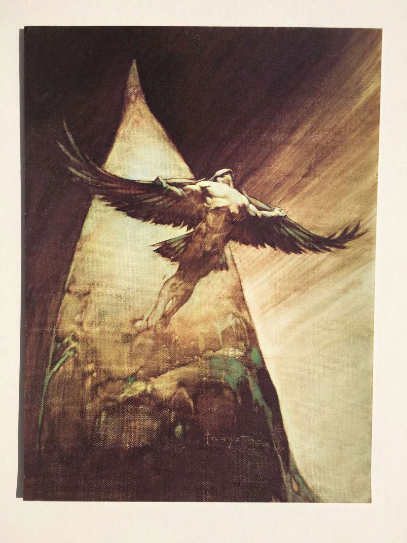 1972 FRAZETTA - Winged man takes flight (1 of 1)