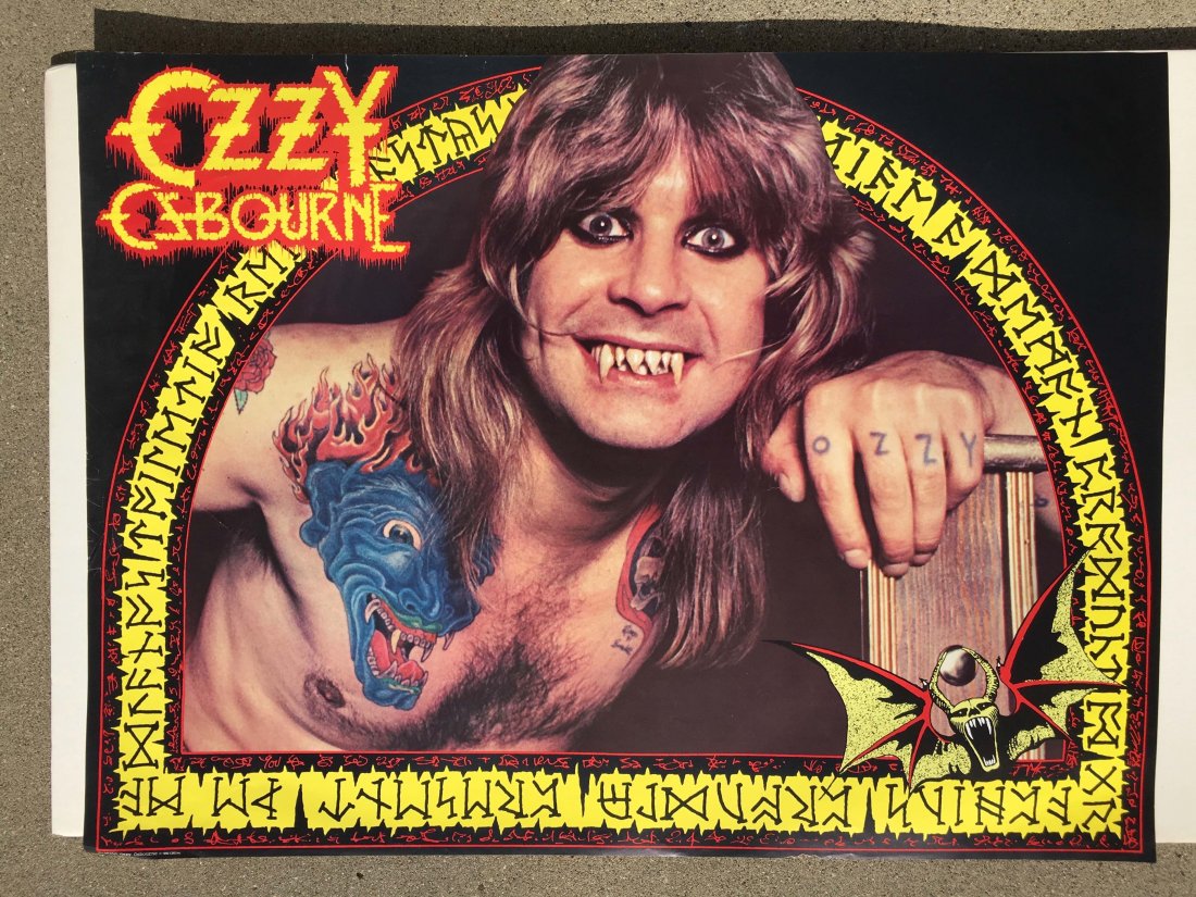 OZZY OSBOURNE: OZZY OSBOURNE POSTER. 1982 CBS, Inc.