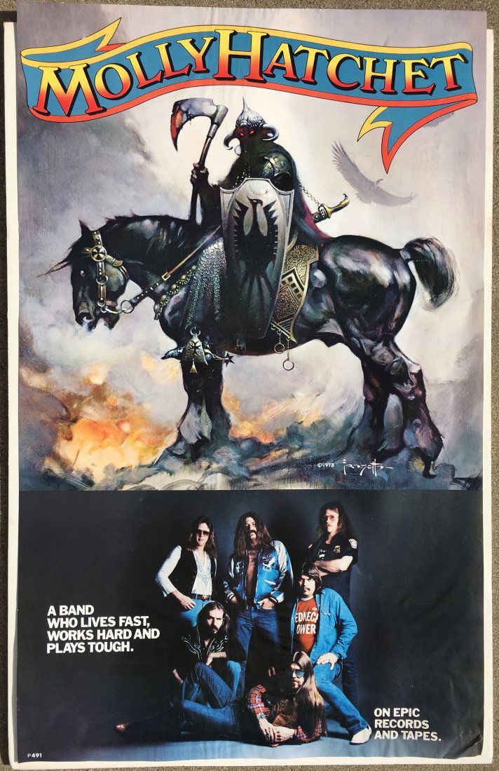 MOLLY HATCHET - 1973 - Frazetta Artwork (1 of 1)