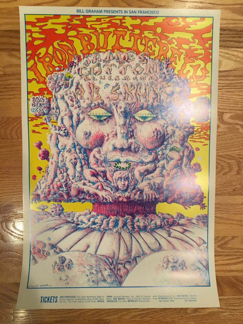Iron Butterfly - BG157 - Poster 1st Printing - MINT (1 of 1)