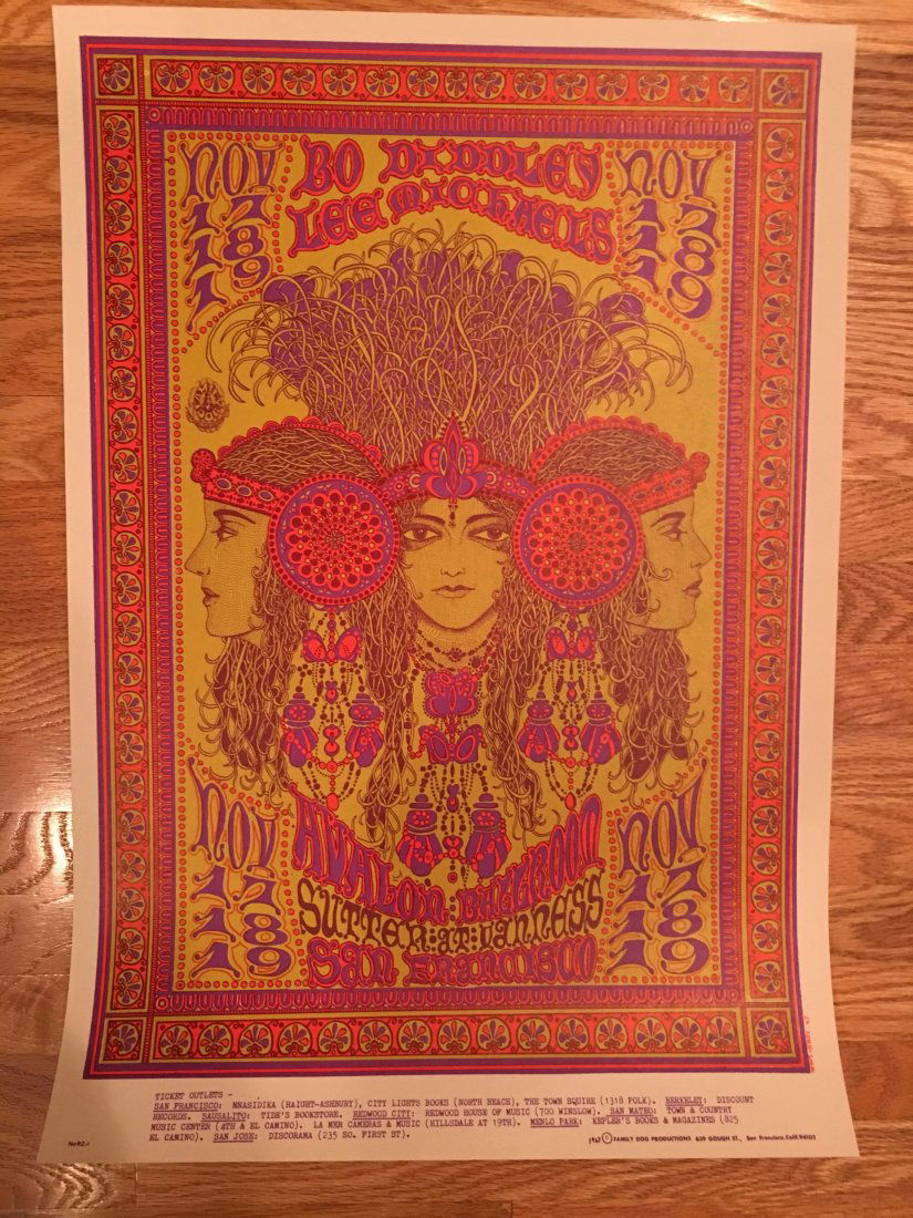 Bo Diddley  - FD092 - Poster 1st Printing - MINT (1 of 1)