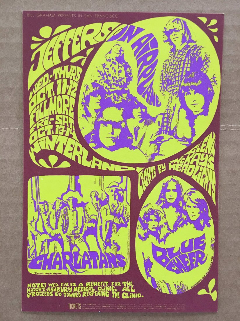 Jefferson Airplane-BG088 - Postcard 1st Printing - MINT (1 of 1)