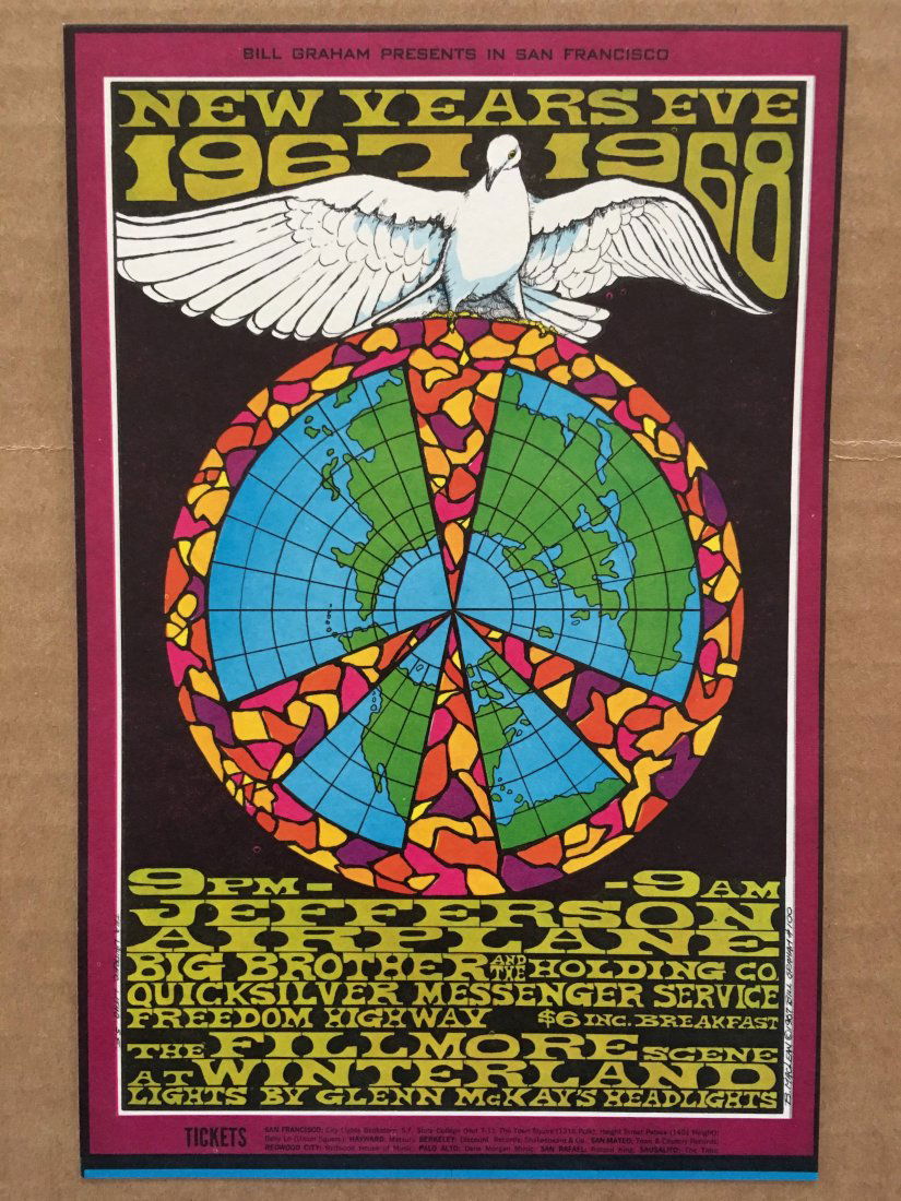 Jefferson Airplane - BG100 - Postcard  1st - MINT (1 of 1)