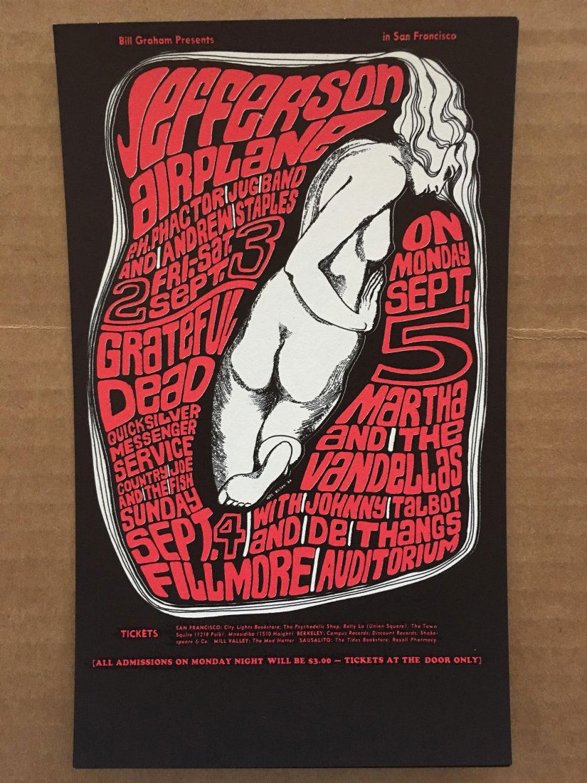 Jefferson Airplane - BG026 - Postcard 2nd Printing A (1 of 2)