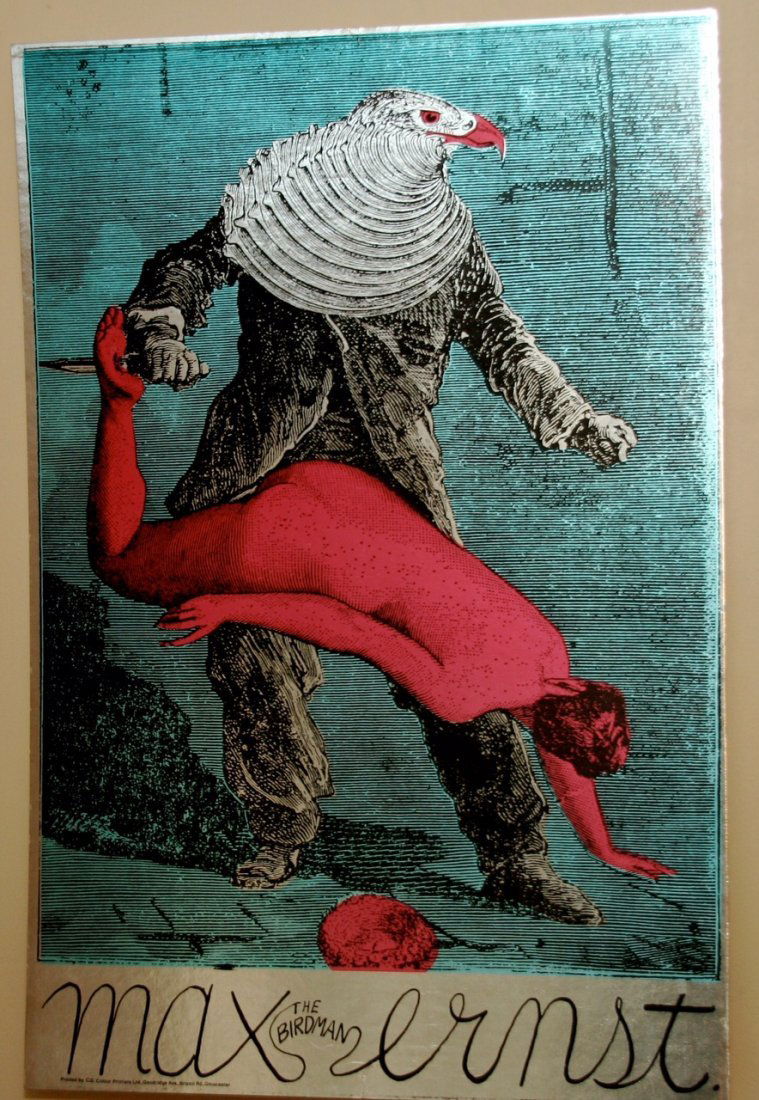 MARTIN SHARP ORIGINAL - MAX THE BIRDMAN ERNST: SELLING FOR $2500 on other sites ! ! ! MARTIN SHARP ORIGINAL - MAX THE BIRDMAN ERNST ! RARE AT AUTION ! Any Martin Sharp poster or Big O is a rare find. Today you are looking at a very rare MAX ERNST