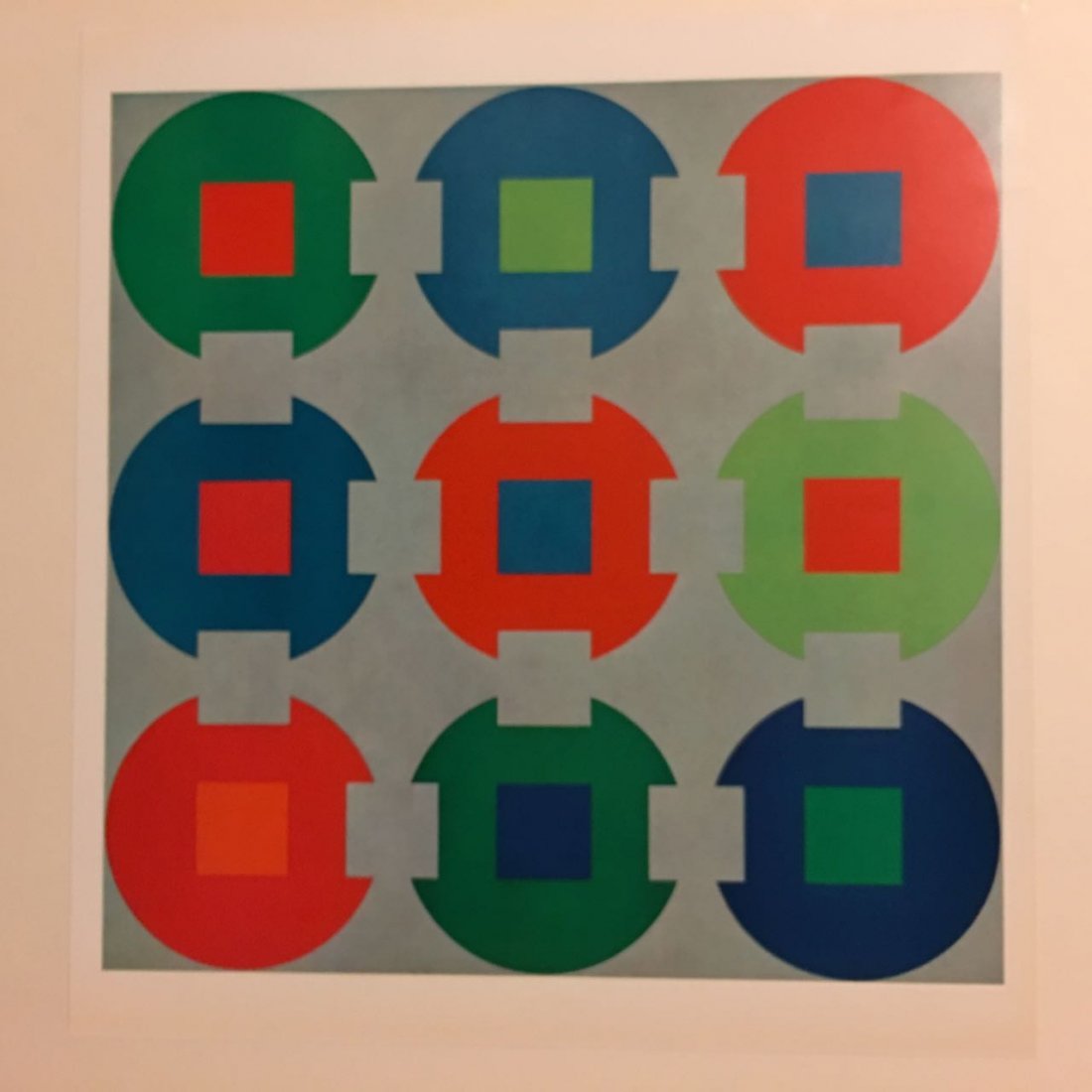 Victor Vasarely BookPlate 15 - From 1971: Victor Vasarely was a Hungarian–French artist, who is widely accepted as a grandfather and leader of the short-lived op art movement. His work entitled Zebra, created in the 1930s, is considered by 