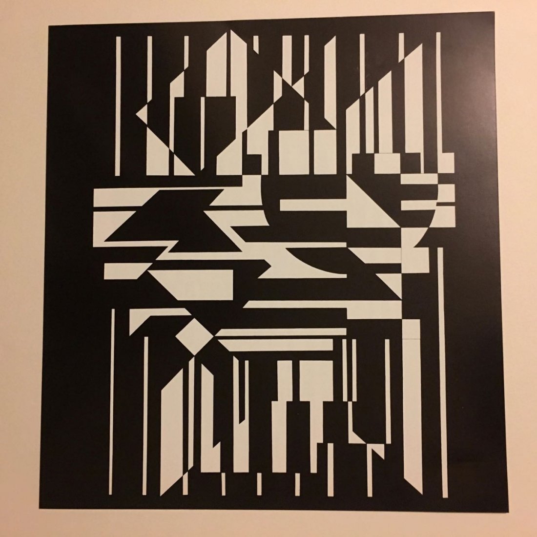Victor Vasarely BookPlate 18 - From 1971: Victor Vasarely was a Hungarian–French artist, who is widely accepted as a grandfather and leader of the short-lived op art movement. His work entitled Zebra, created in the 1930s, is considered by 