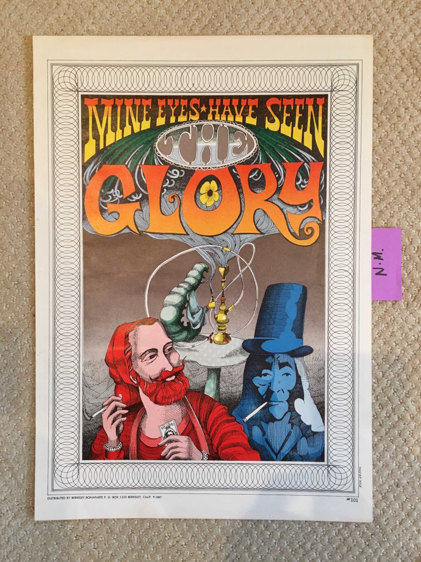MINE EYES HAVE SEEN THE GLORY - RICK GRIFFIN: MINE EYES HAVE SEEN THE GLORY - RICK GRIFFIN. NEAR MINT ! 1967. Distributed by Berkeley Bonaparte. Original and awesome !