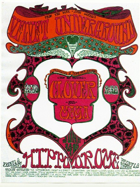 REPRO - Velvet Underground, The Hippodrome, June 1968 (1 of 1)