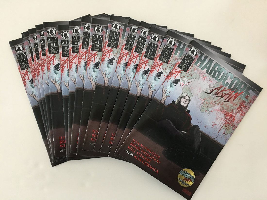 #1  - HARDCORE HENRY (AKAN) FIRST ISSUE COMIC SET (1 of 3)