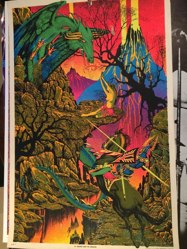 AA SALES - St. George and the Dragon - Blacklight (1 of 1)