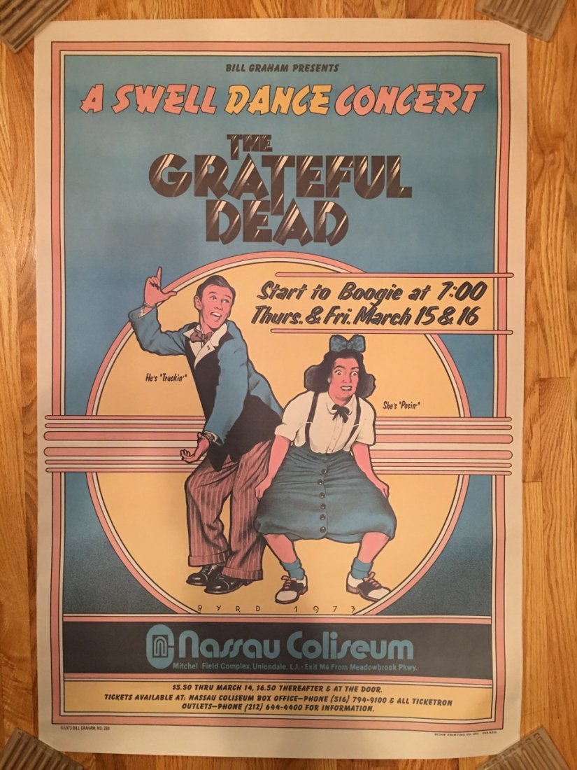 A Swell Dance Poster - GRATEFUL DEAD - 1973 (1 of 5)