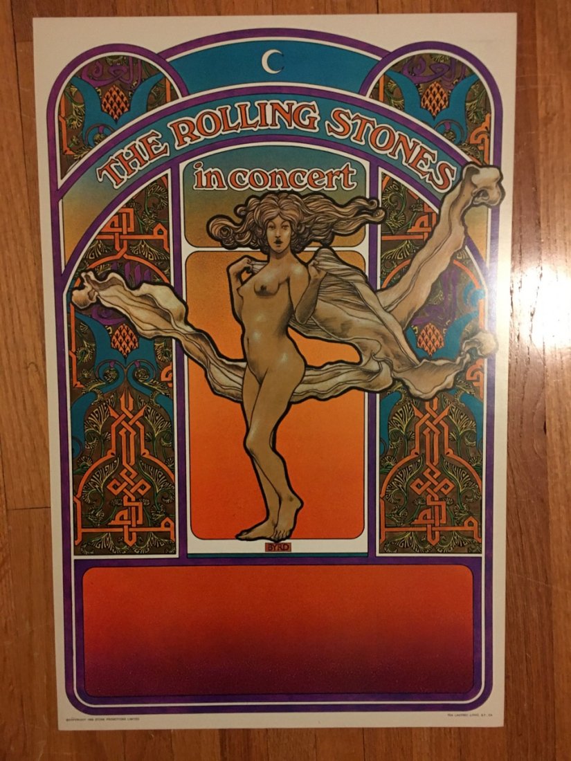 ORIGINAL ROLLING STONES ALTAMONT TOUR POSTER 1969 (1 of 1)
