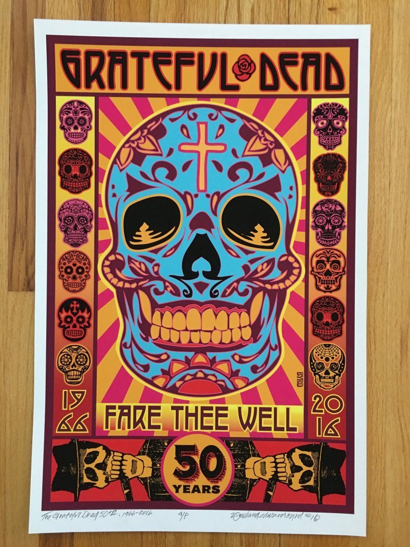 GRATEFUL DEAD - SIGNED BY ARTIST (1 of 1)