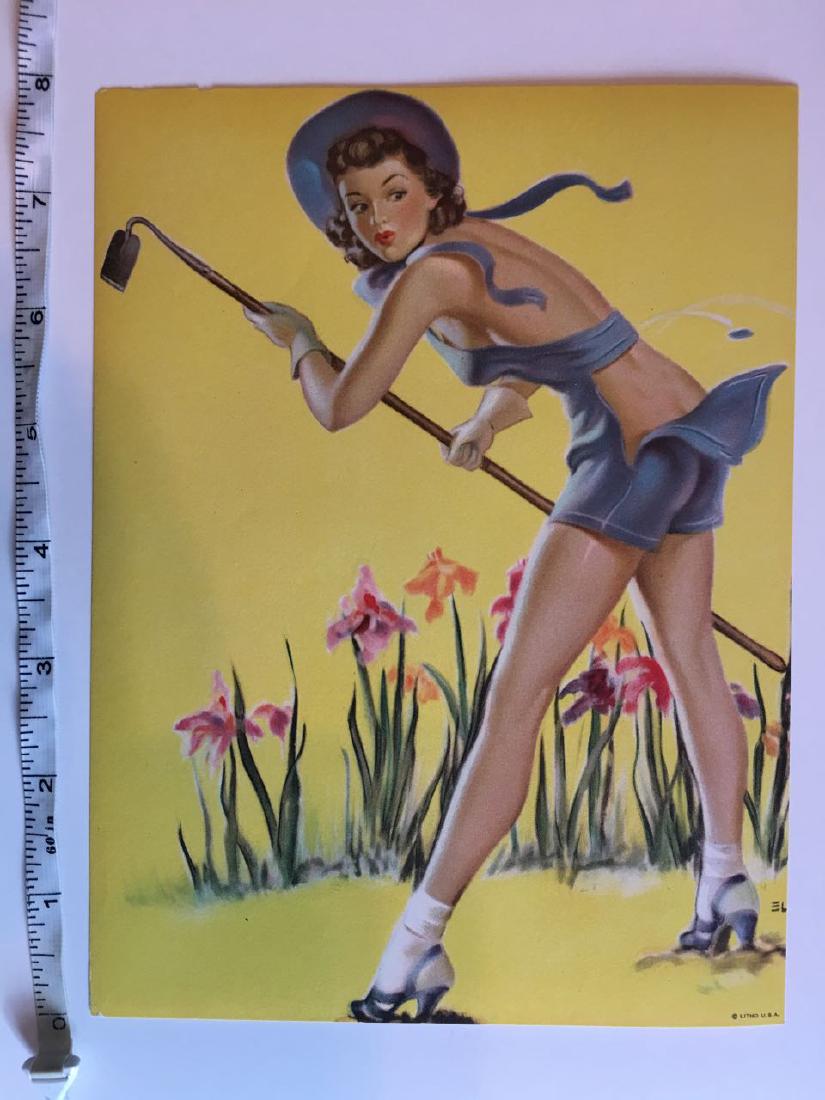PIN-UP - Gardener: PIN-UP - Gardener with drop flap rear end. Near mint. 8" tall. on thin stock.