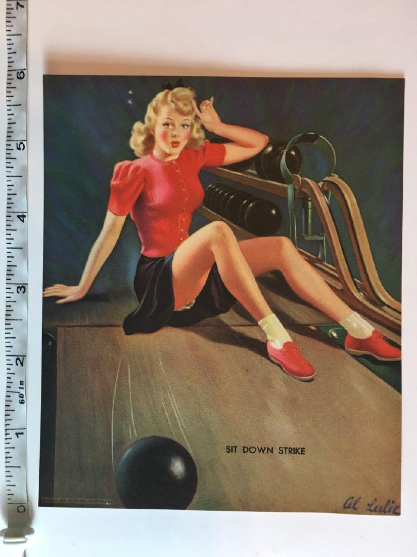 PIN-UP - Sit Down Strike: PIN-UP - Sit Down Strike. Art by Al Leslie. 6" tall with thin stock.