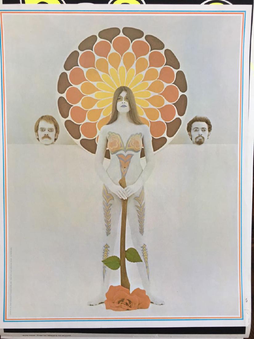 PANDORA ROSE AXE POSTER: 1968 Pandora Productions HIPPIE POSTER. 1968 Pandora Productions. 23" x 29". A summer of love hippy poster - with concept and artwork by By D. Nordahl. Photo by Don Getsug. Heavy Stock. An experiment