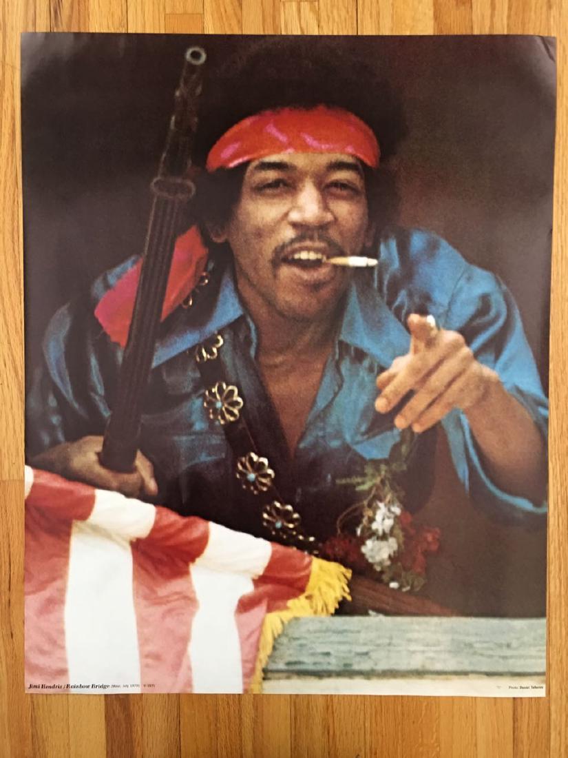JIMI HENDRIX RAINBOW BRIDGE POSTER - RARE: JIMI HENDRIX RAINBOW BRIDGE POSTER - RARE. July 1970. Poster 1973. About 20 x 30. Rare poster in ORIGINAL format.