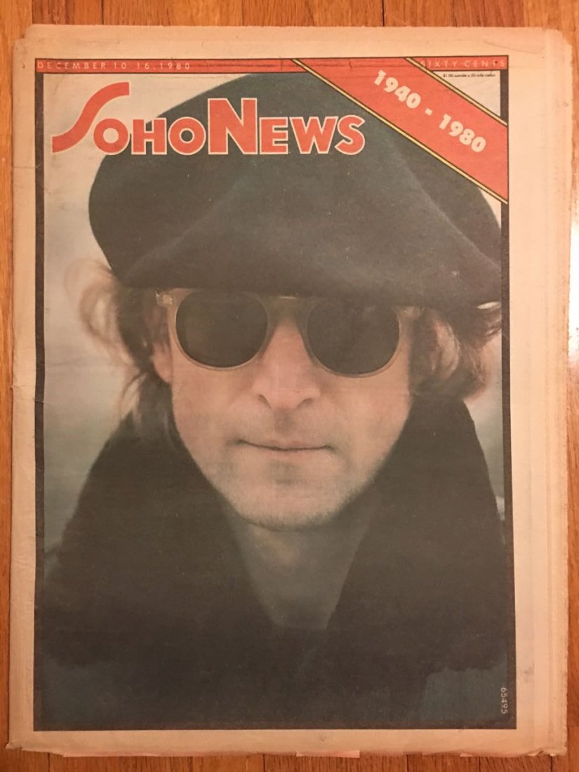 SOHO NEWS - Lennon - DEC 10. 1980: SOHO NEWS - Lennon - DEC 10. 1980