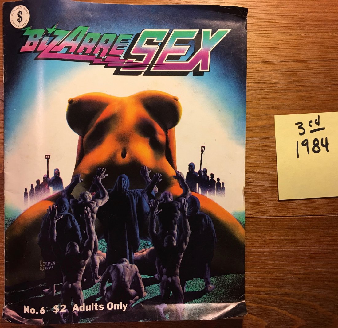 BIZARRE SEX #6 - 3rd PRESSING: BIZARRE SEX #6 - 3RD PRESSING. Underground / Adult Comix. Good condition, Ungraded. 5.0 condition. Underground / adult comix. Kitchen Sink.