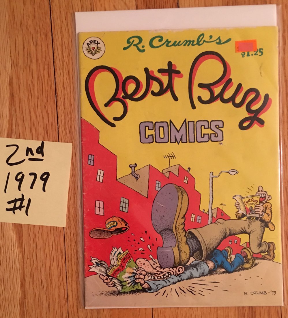 R. CRUMB's BEST BUY COMIX #1 - 2nd - 1979: R. CRUMB's BEST BUY COMIX #1 - 2nd - 1979. Underground / Adult Comix. Good condition in Ungraded various 8.0+ conditions. Apex Novelties. Robert Crumb.