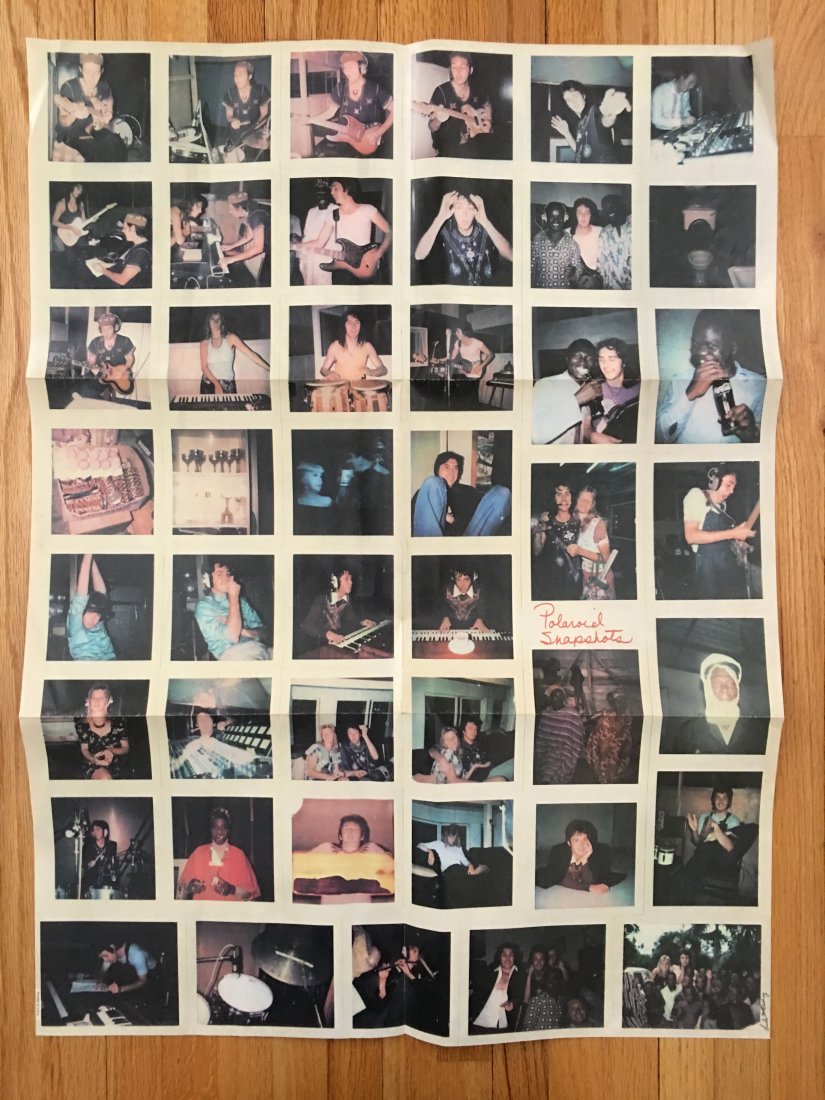 LINDA MCCARTNEY POLAROID PICTURES POSTER: LINDA MCCARTNEY POLAROID PICTURES POSTER. Folded by machine as presented. just under 24 x 36