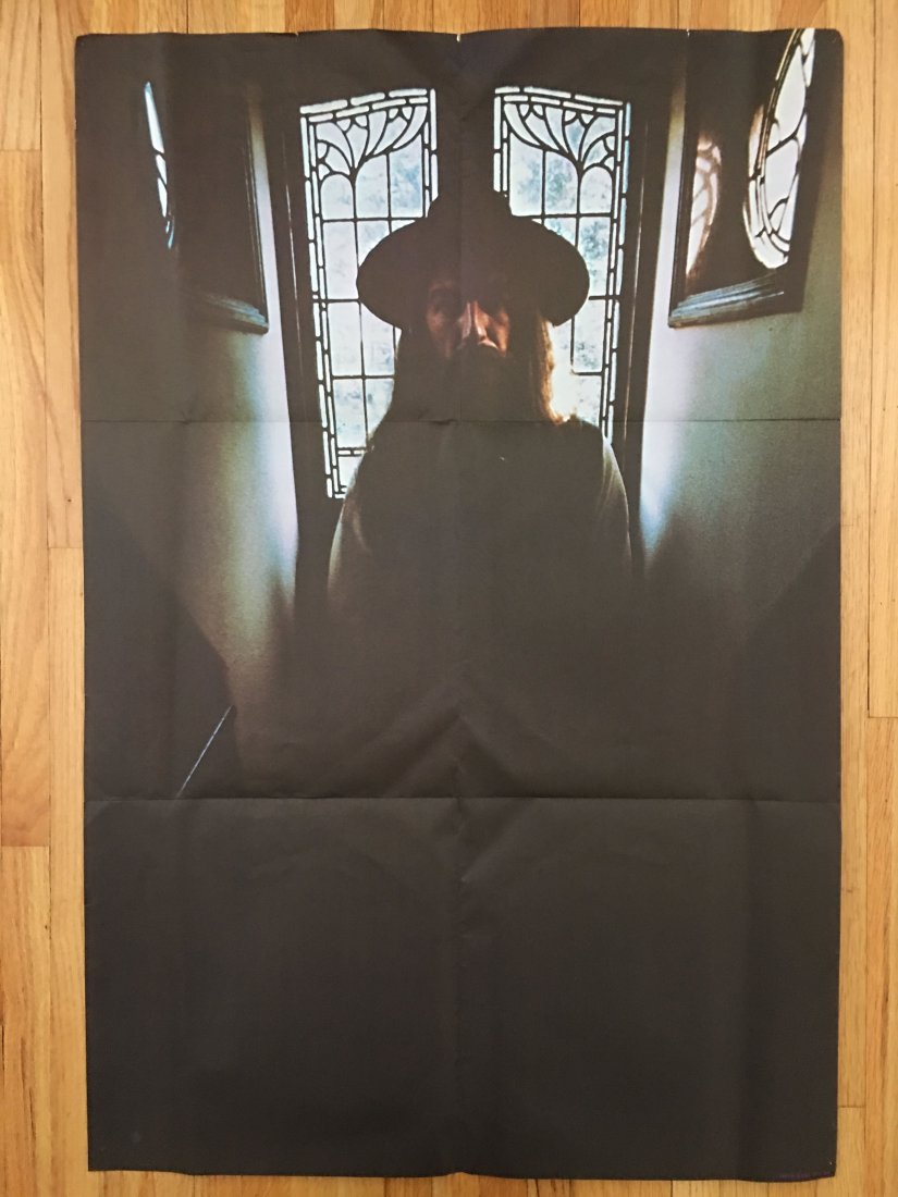 GEORGE HARRISON POSTER: GEORGE HARRISON POSTER. folded as presented by machine. Near mint. Just under 24 x 36. Original. All things just pass ORIGINAL RELEASE !