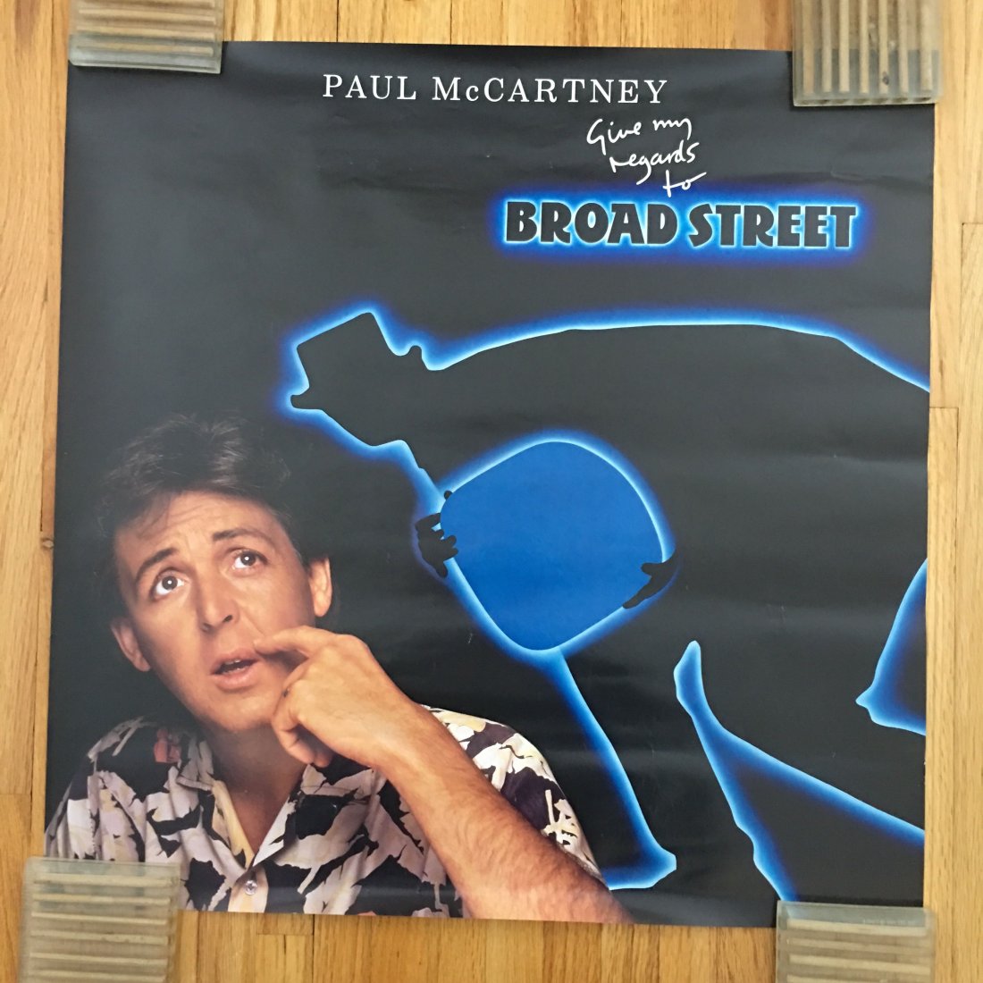 PAUL MCCARTNEY GIVE MY REGARDS TO BROADSTEET PROMO: PAUL MCCARTNEY GIVE MY REGARDS TO BROADSTEET PROMO POSTER - about 20 x 20
