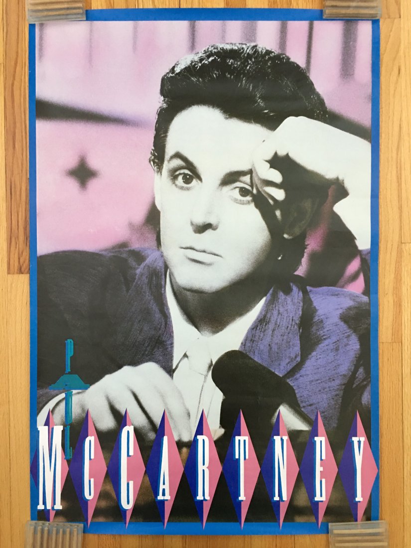 Paul McCartney Poster: Paul McCartney Poster. About 24 inches tall. Super 80's !