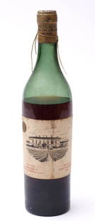 Grande Fin de Champagne, 1827: Réserve du domaine de St. Amant de Graves. Originale Bleikappe. 4/5 Füllmenge.