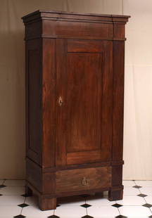 Kleiderschrank, 1. Hälfte 19.Jhdt.: gegenstück zum vorigen. 203x102x66,5cm.