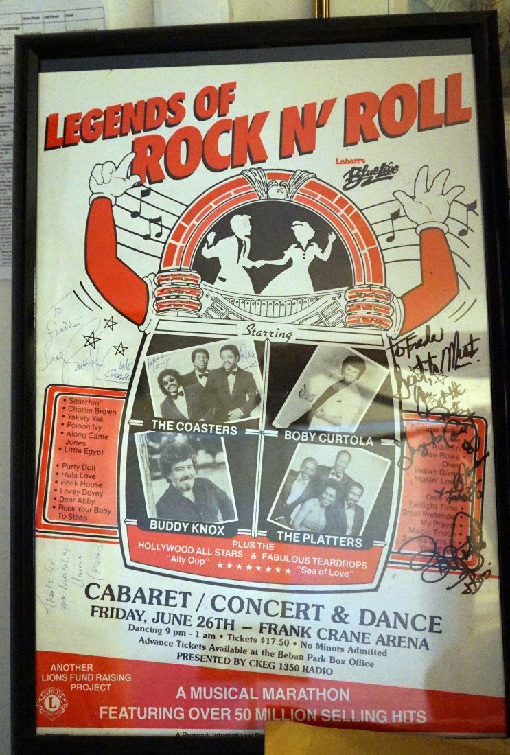 Legends Rock & Roll Poster Signed Buddy Knox, Platters, Curtola etc. (1 of 4)