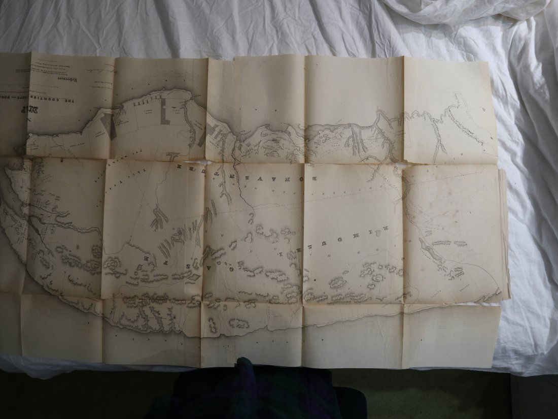 Dunlevie C1856 Map Counties Of Gaspe & Bonaventure Quebec Canada Scarce