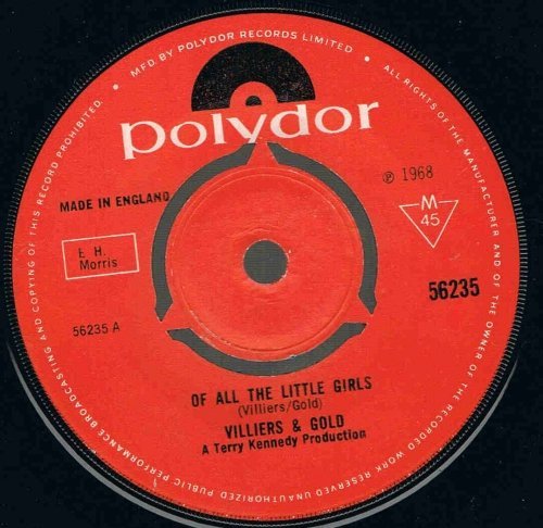 Villiers & Gold    Of All The Little Girls     Rare 45rpm Single Andrew Gold 1968 NM- (1 of 2)
