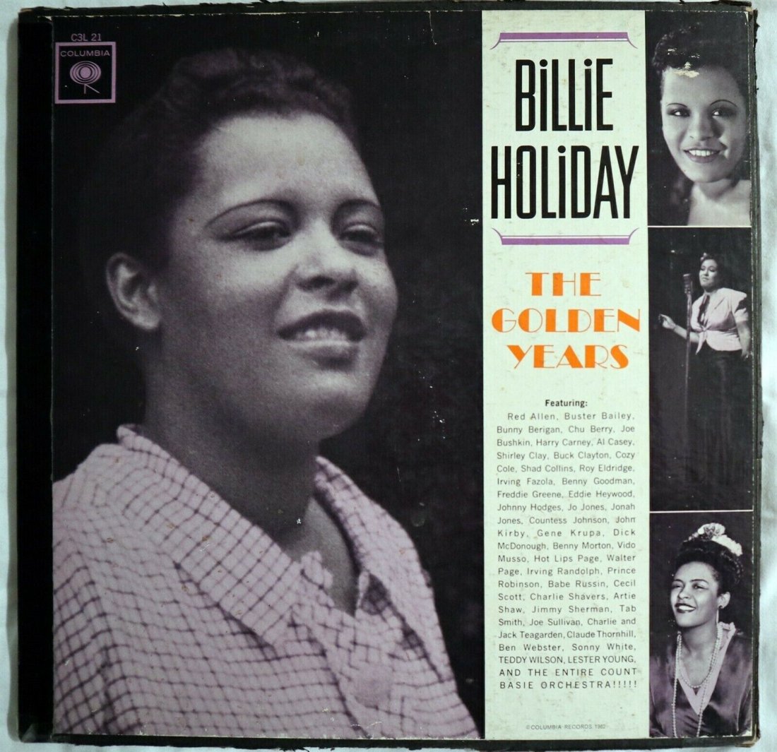 Billie Holiday The Golden Years NM-/VG+ Boxed Set LP's 1st Press: A lovely copy showing minimal usage only. Box rubbed at edges and a little scuffed, disc shows minimal usage only.