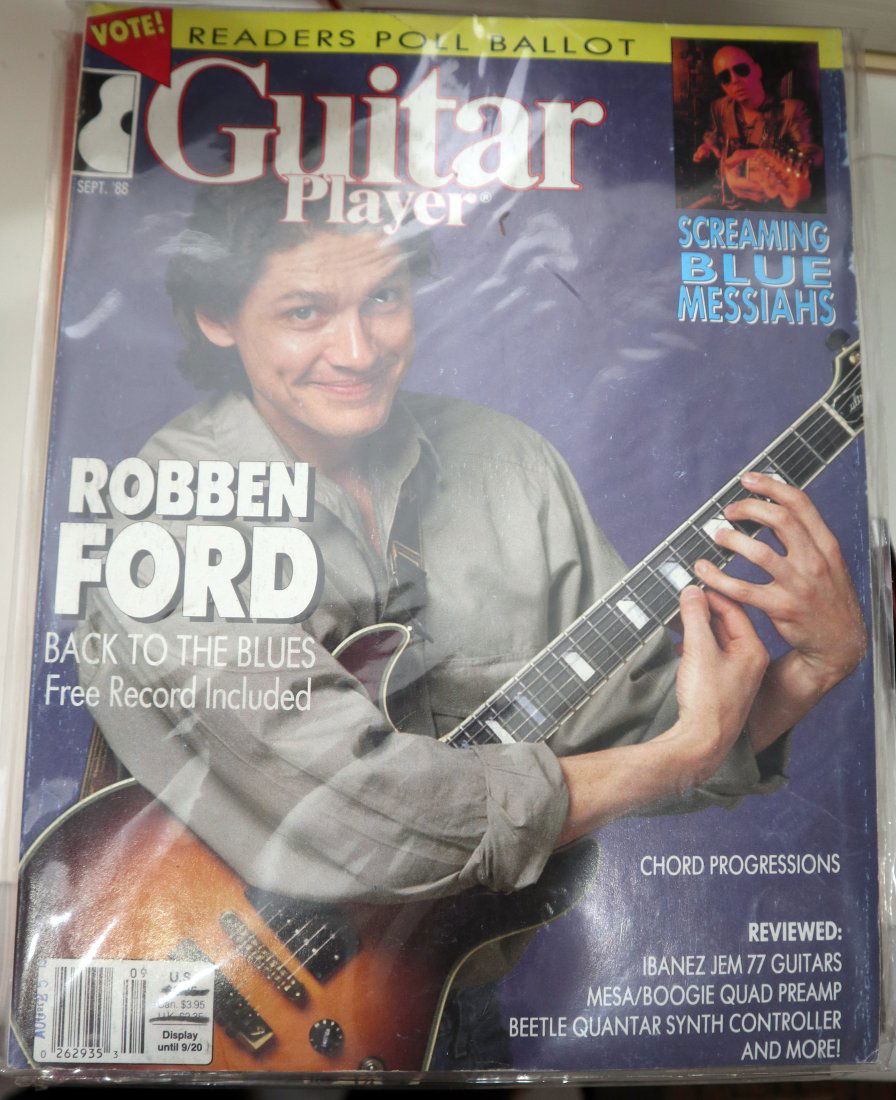 GUITAR PLAYER Magazine 1988 x 12 Copies Robben Ford etc. Mint (1 of 2)