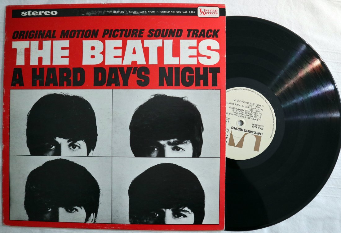 THE BEATLES Hard Days Night 175 LP Vinyl NM-/VG+ (1 of 1)