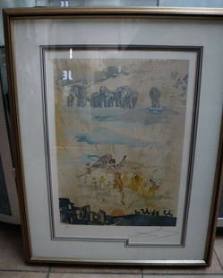 SALVADOR DALI Le Voyage Fantastique 11 X Color Litho 50/195 1981 Framed Genuine: SALVADOR DALI Le Voyage Fantastique 11 X Color Litho 50/195 1981 Framed GenuineSALVADOR DALI - "LE VOYAGE FANTASTIQUE"This eleven color lithograph is in very good condition, and comes in its original