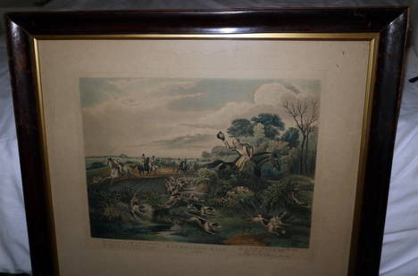 FRANCIS CALCRAFT TURNER Bachelors Hall Plate 3 ca1835 Original Colored Litho: FRANCIS CALCRAFT TURNER Bachelors Hall Plate 3 ca1835 Original Colored LithoFRANCIS CALCRAFT TURNER - BACHELORS HALL - PLATE 3This equestrian lithograph by Francis Turner dates to ca1835 and is in