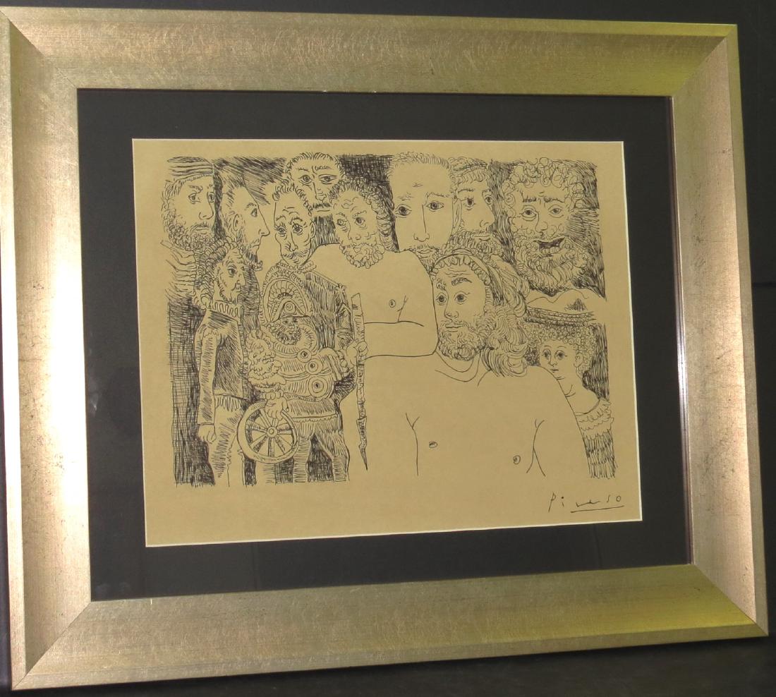 Pablo Picasso - Ink on paper - COA - 13" x 16" (1 of 5)