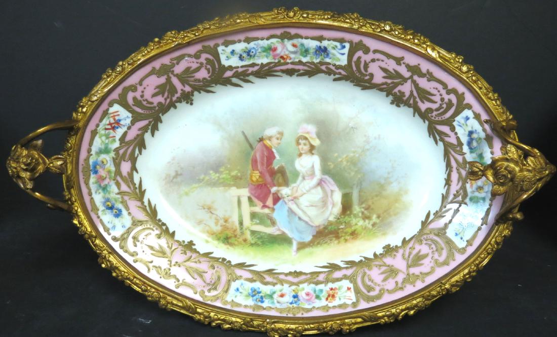Sevres Porcelain Center Piece France 1900 Dore (1 of 3)