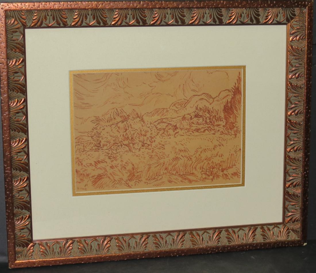Vincent van Gogh (Attrib) Watercolor on paper COA (1 of 4)