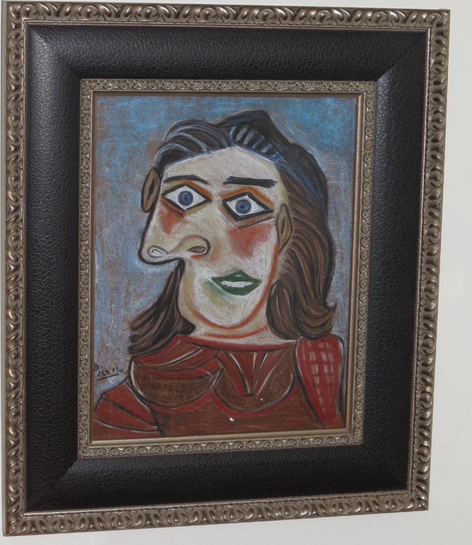 Pablo Picasso - Colored pencil on paper - COA (1 of 3)