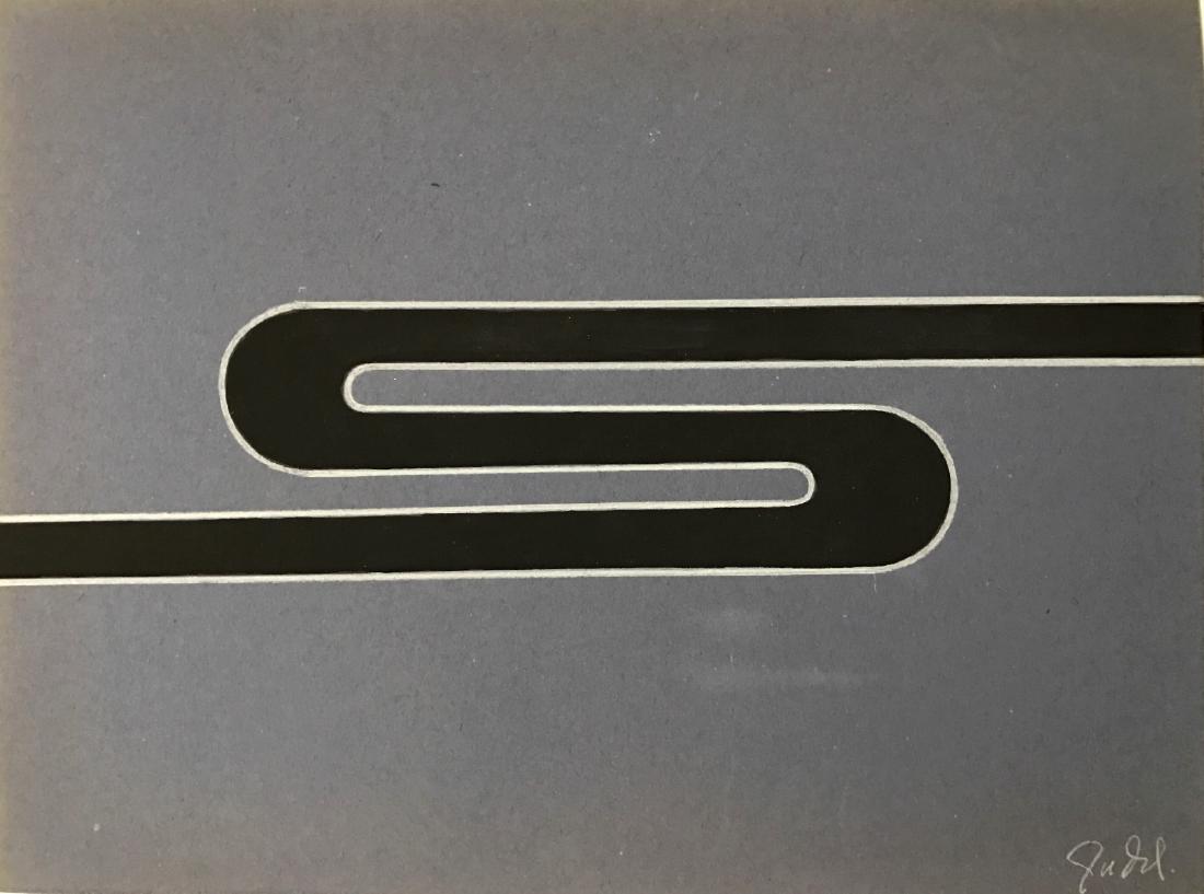 Donald Judd - Pencil & gouache on paper - COA (1 of 3)